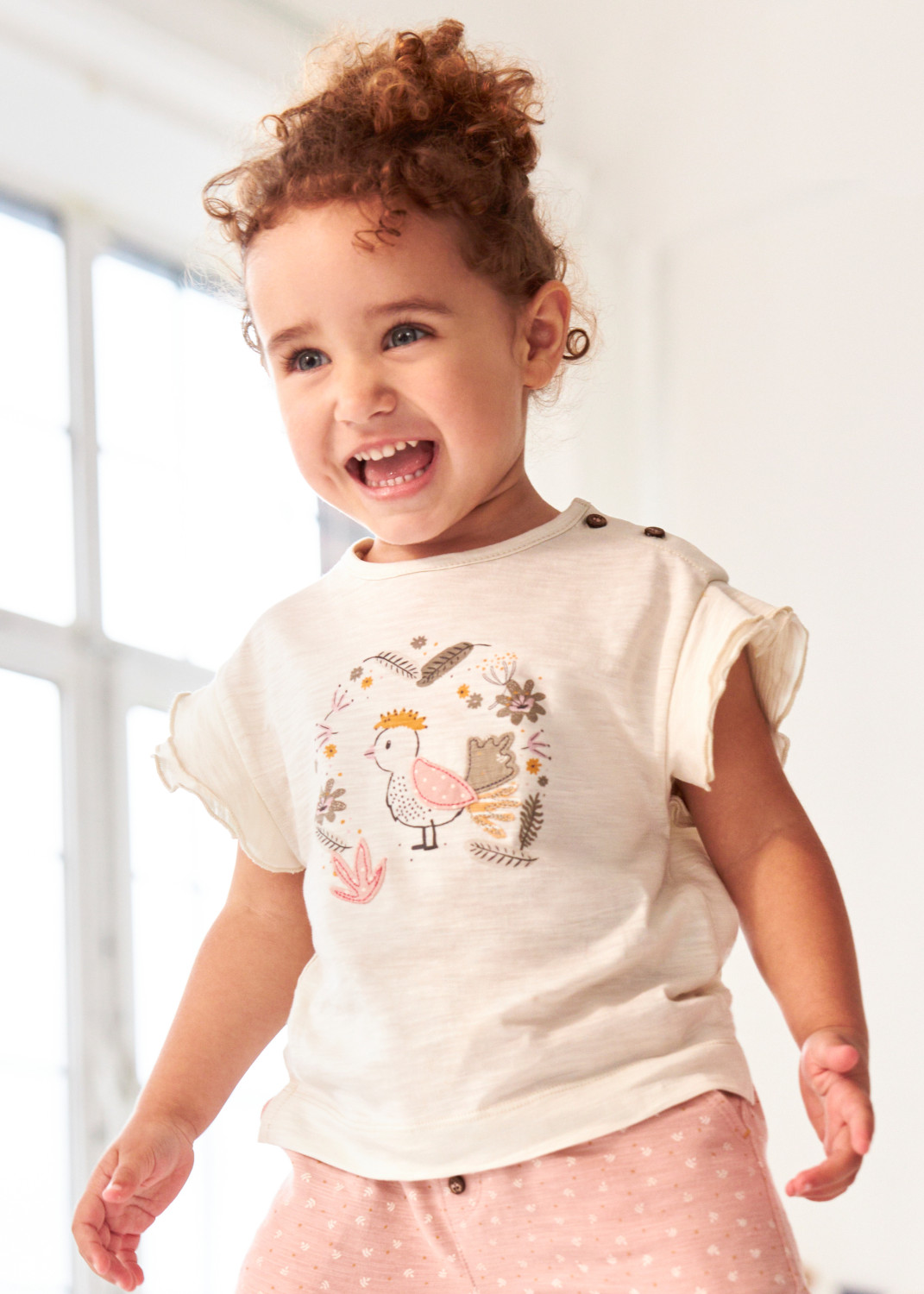 Bebè Bambini Piccoli T-Shirt Manica Corta 0-4 Anni Ragazzo Ragazza kIDio Cotone Biologico 