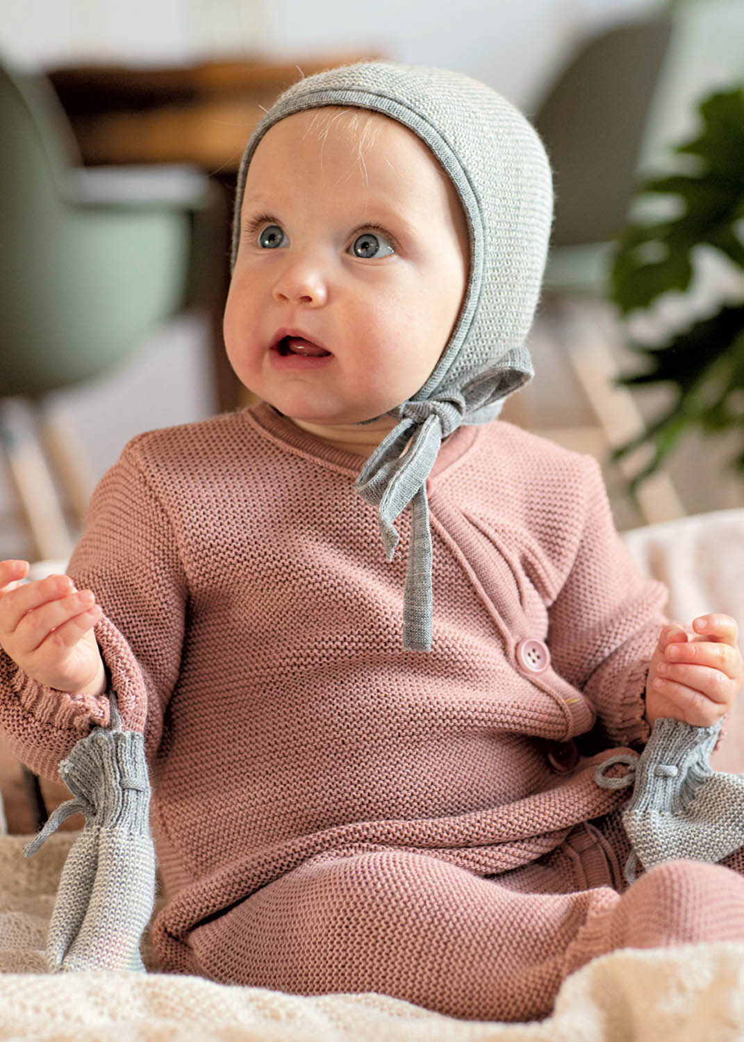 grigio Kindsgut morbida copertina neonato in puro cotone e bambino 
