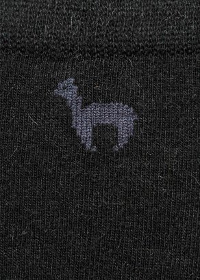 Calze da ginnastica nero Premium unisex in alpaca_106135