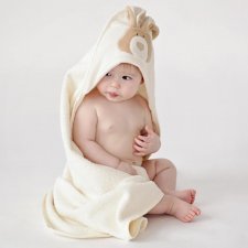 Asciugamano con cappuccio Bunny in Cotone Bio