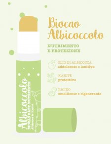 Balsamo labbra Biocao ALBICOCCOLO super nutriente anche per bambini_68936