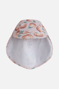 Cappellino da sole UV50+ pesche per bambine