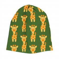 Cappello cuffietta in Ciniglia di cotone biologico Giraffa