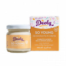 Deodorante in crema Deoly SO YOUNG contro l'acidità delle giovani ascelle