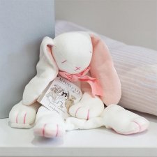 Doudou Comforter Coniglio Rose in cotone biologico con scatola regalo