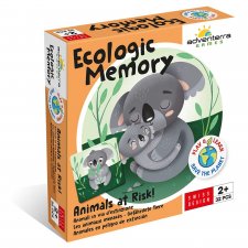 Gioco da tavolo bambini - ECOLOGIC MEMORY - ANIMALI IN VIA DI ESTINZIONE