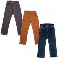 Jeans classico 5 tasche per bambini in Cotone Biologico