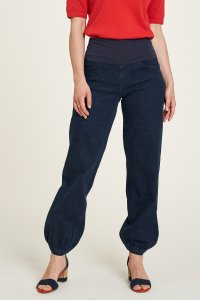 Jeans da donna con fascia elastica in denim di cotone biologico