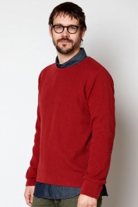 Maglione da uomo Textured Knit in puro cotone biologico_81030