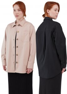 Overshirt Keira giacca camicia da donna in cotone biologico