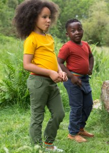 Pantaloni Arcobaleno per bambini puro cotone biologico_92603