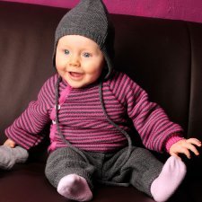 Pantaloni baby in lana merino biologica