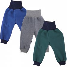 Pantaloni Crawlers per bambini in lana cotta biologica