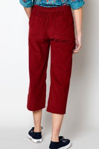 Pantaloni Cropped da donna in velluto di puro cotone_81023