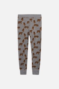 Pantaloni pigiama Tigri per bambini in lana e seta