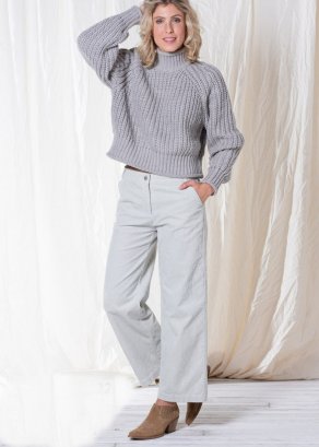 Pantaloni Sarah da donna in velluto di cotone biologico_99742