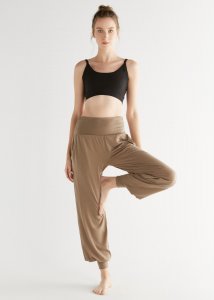Pantaloni Yoga True North Mink in Tencel Lyocell