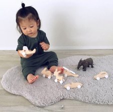 Pinch Toys Coniglietto in puro legno di ontano fatto a mano