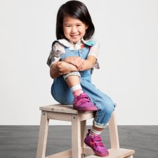 Scarpe Sneaker Barefoot per bambine Lucky Bird in cotone biologico