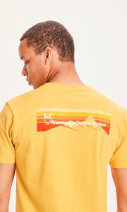 T-shirt Alder Mountain da uomo in puro cotone biologico