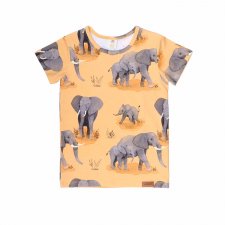 T-shirt Elefant Family per bambini in cotone biologico