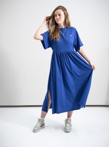 Vestito Erdbaer Blue da donna in cotone biologico e TENCEL™  Modal
