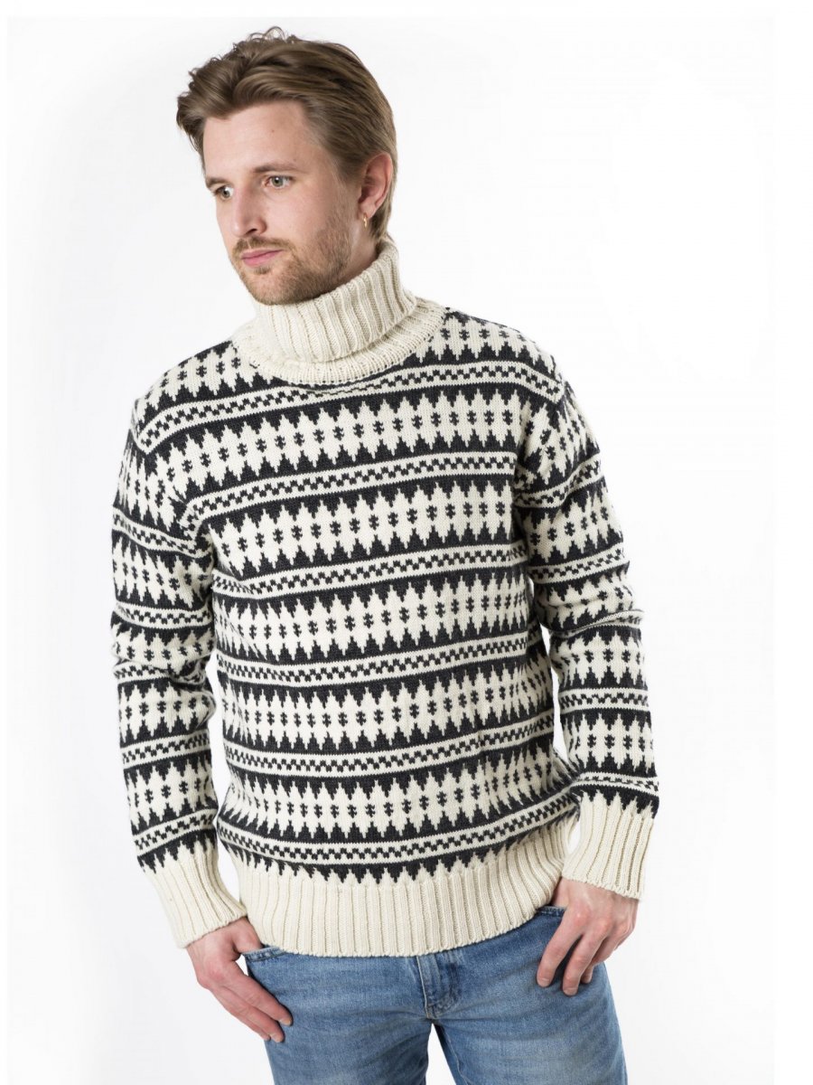 Maglione GORM dolcevita stile scandinavo da uomo in pura lana merino_86896