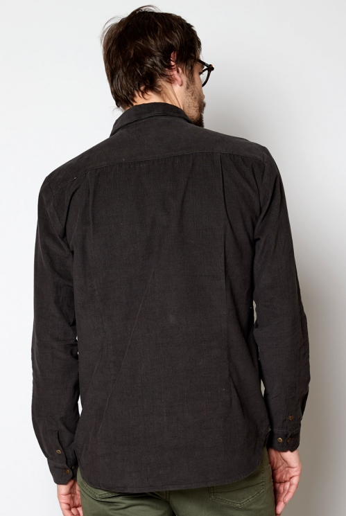 Camicia Needlecord da uomo in velluto di puro cotone equo solidale_87252