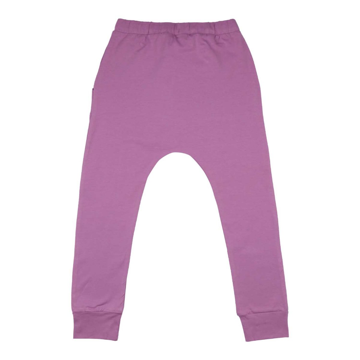 Pantaloni Baggy violetto per bambine in cotone biologico_91263