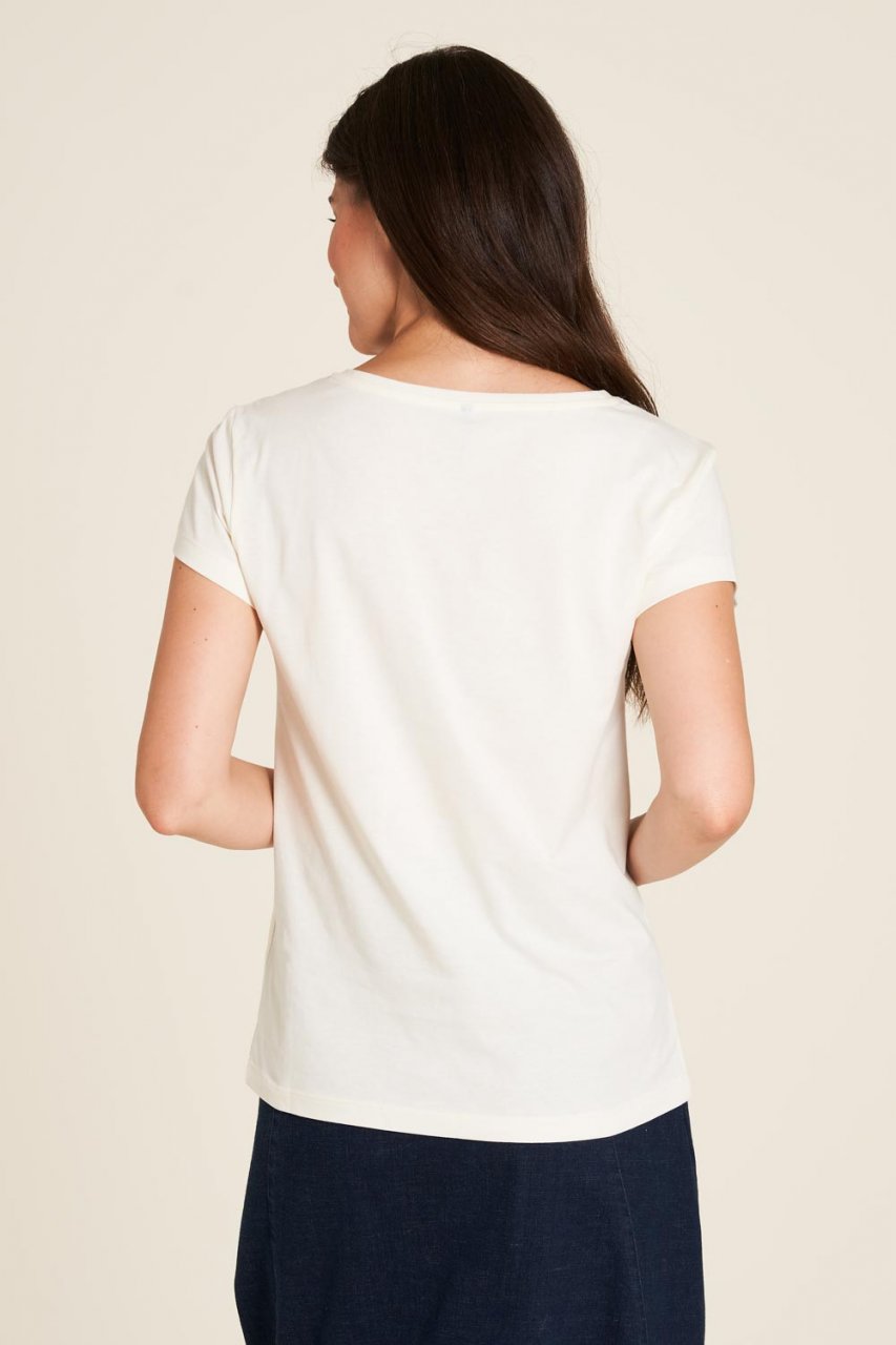 T-Shirt Sole nel taschino da donna in cotone biologico organico_102389