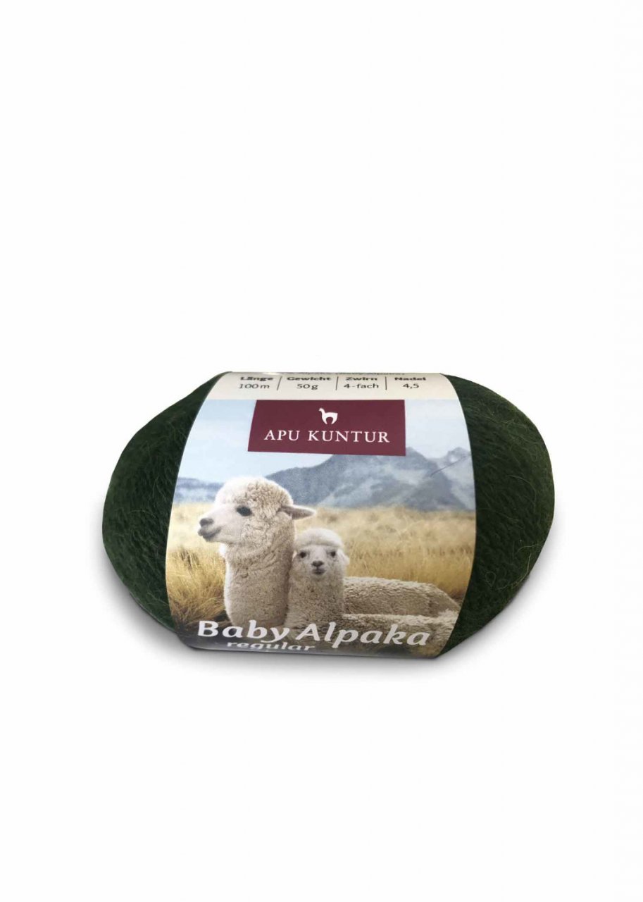 Gomitolo 100% baby alpaca verde abete_106181