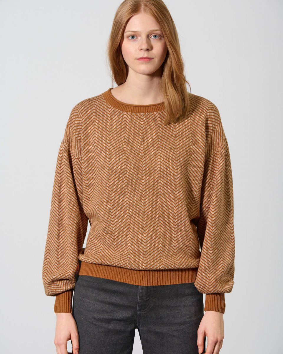 Spiga pullover for women in hemp and organic cotton
