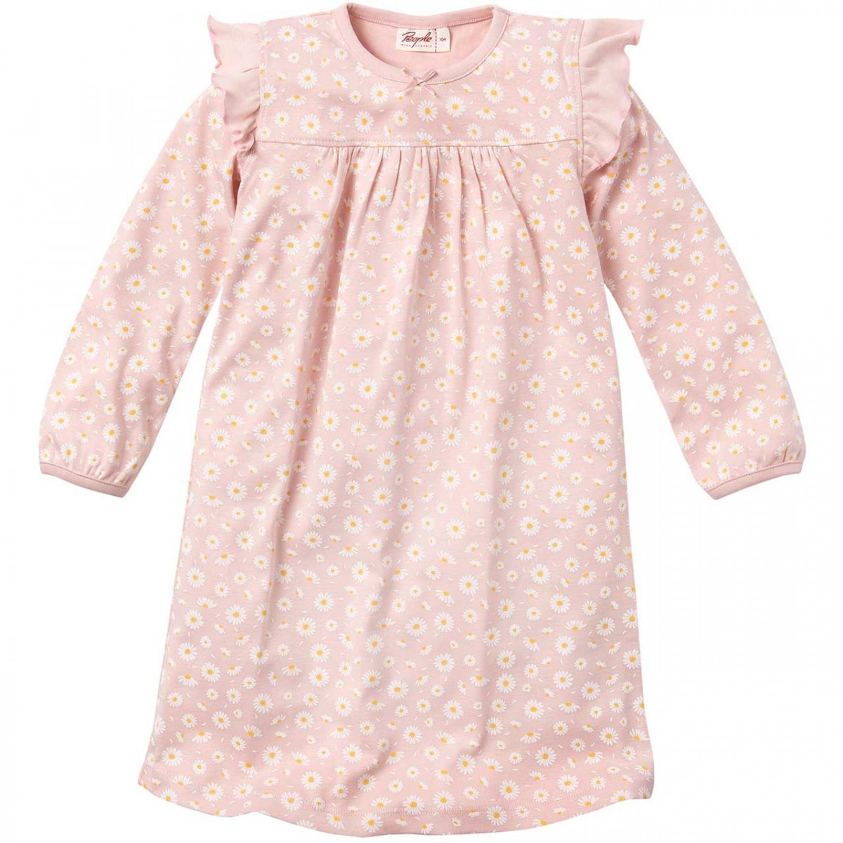 Camicia da notte Margherite per bambina in puro cotone biologico