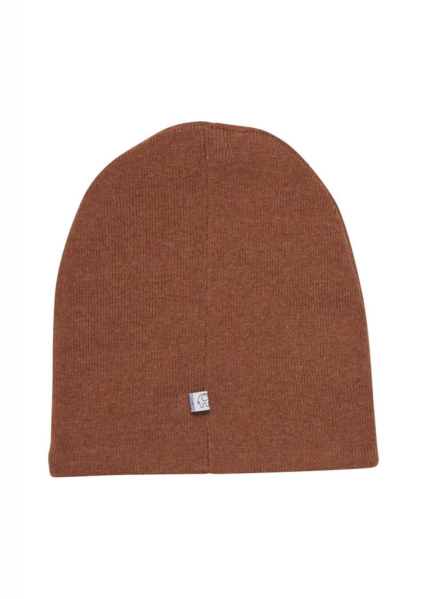 Cappello cuffietta a maglia per bambini in lana e cotone