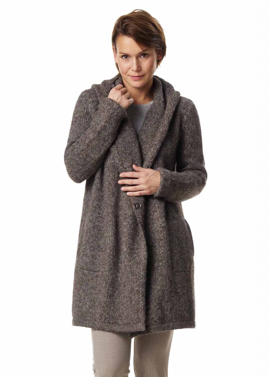 Cappotto Annabell da donna in lana di Alpaca e cotone Pima