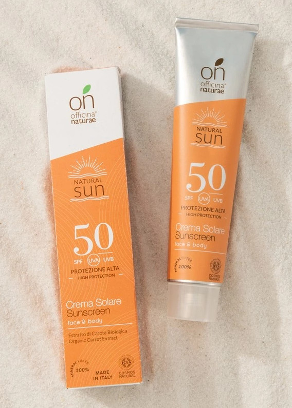 Crema solare SPF50 per pelle chiara e delicata