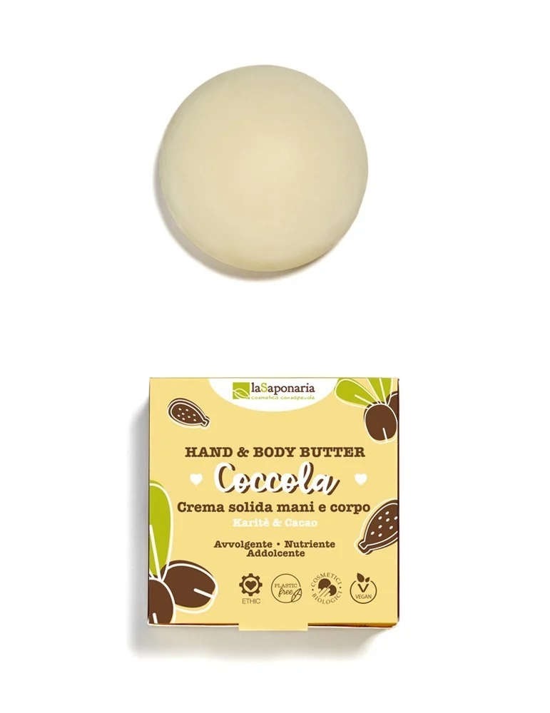 Crema solida mani e corpo Coccola - Karité & Cacao