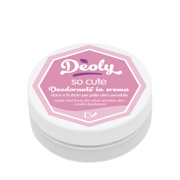 Deodorante in crema Deoly SO CUTE dolce e fruttato per pelle ultra-sensibile