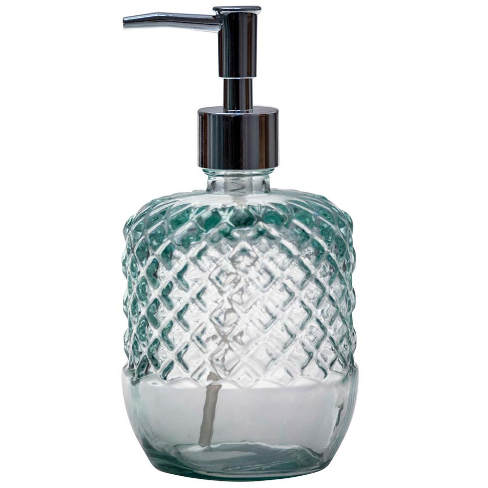 Dispenser per sapone liquido Diamante in vetro riciclato