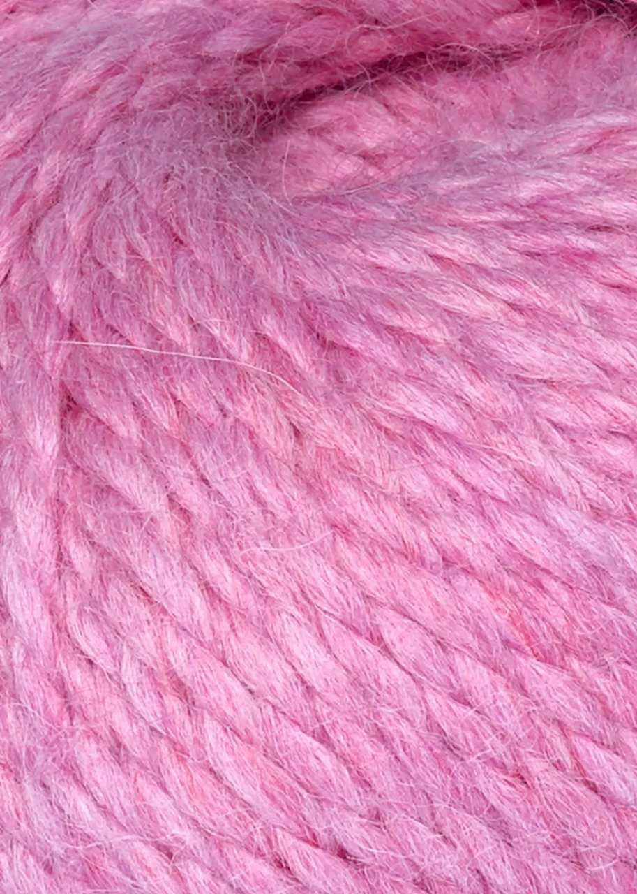 Gomitolo 100% baby alpaca rosa melange