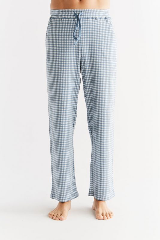 Homewear Denim Pantaloni pigiama uomo in 100% cotone biologico