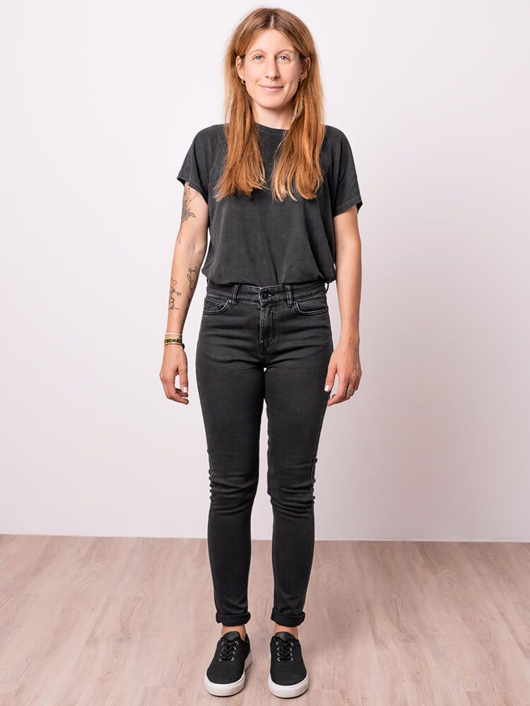 Jeans Donna Max Flex Black in Cotone Biologico