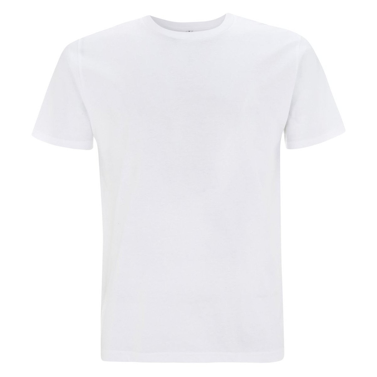 Maglietta unisex manica corta bianca in cotone biologico