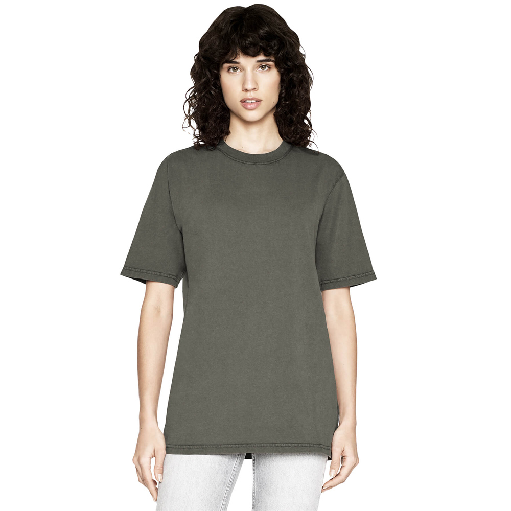 T-shirt Oversize unisex stone washed in cotone biologico