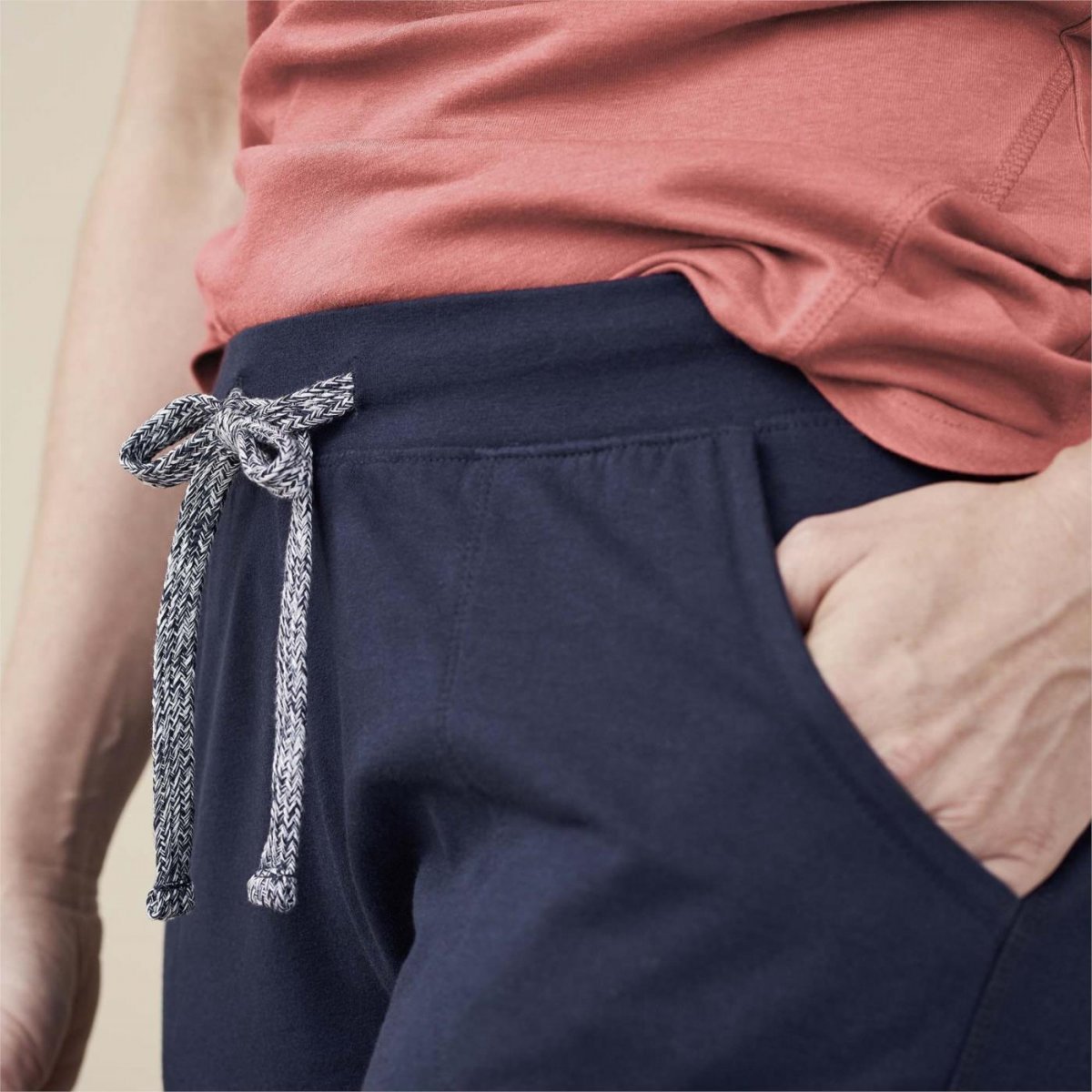Pantaloni tuta leggeri BLU in cotone biologico