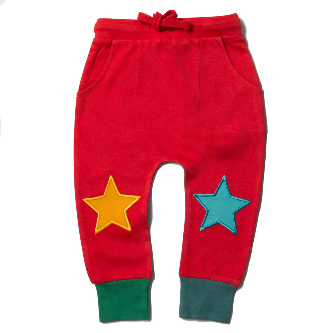 Pantaloni comodi Star per bambini in puro Cotone Biologico Fairtrade