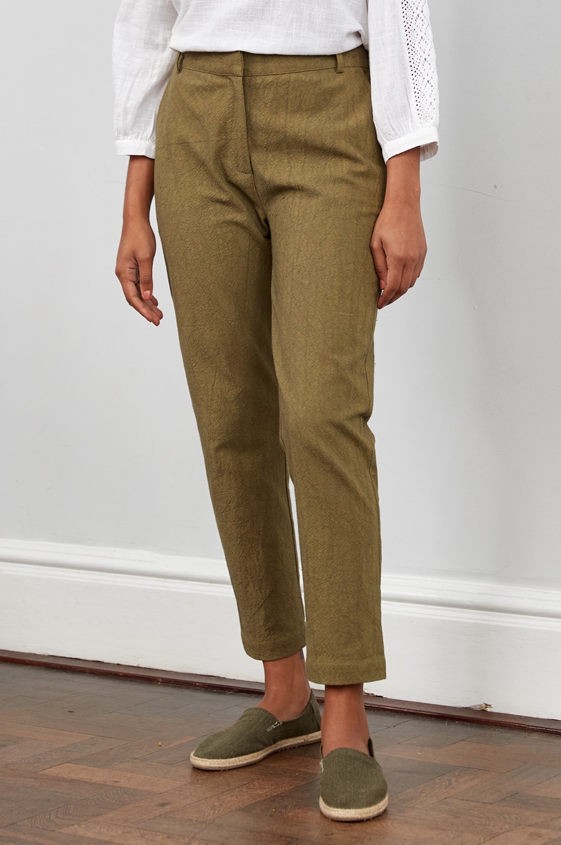 Pantaloni Jean Style Caper in puro cotone equosolidale