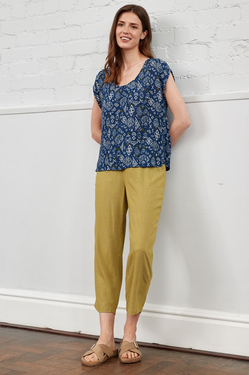 Pantaloni Wasabi da donna in viscosa sostenibile