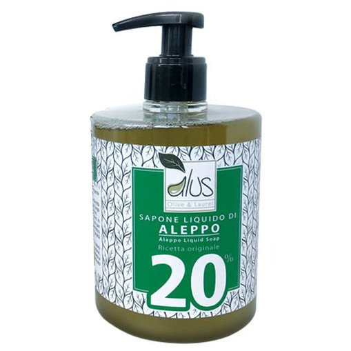 Sapone di Aleppo liquido 20% olio di Alloro