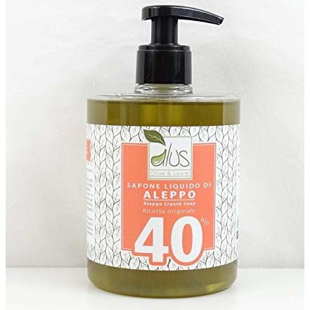 Sapone di Aleppo liquido 40% olio di Alloro